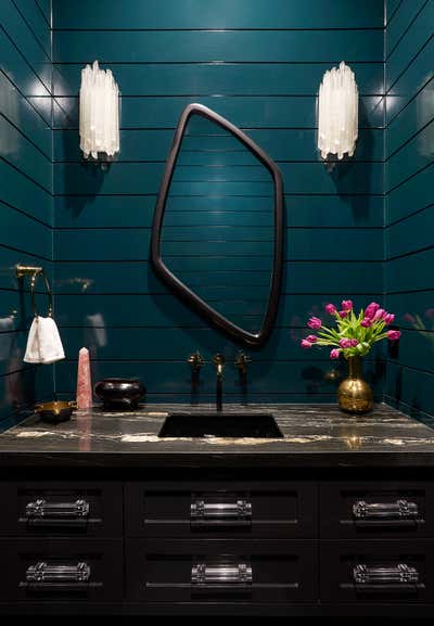  Eclectic Family Home Bathroom. bel air contemporary  by Black Lacquer Design.