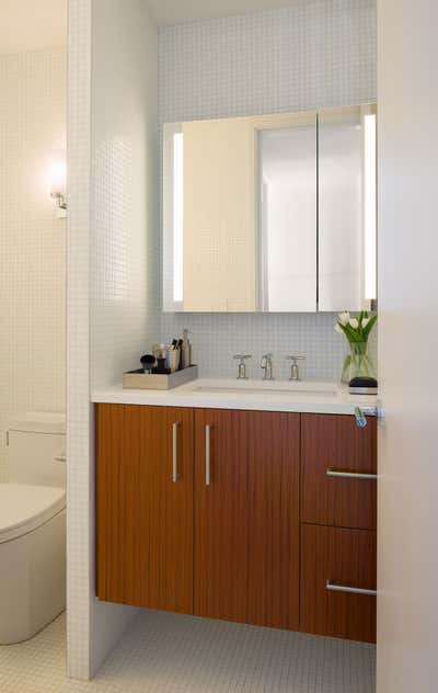  Mid-Century Modern Apartment Bathroom. Gold Coast Renovation by Todd M. Haley.