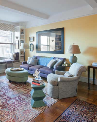  French Traditional Apartment Living Room. Upper West Side, NYC by Patricia O'Shaughnessy Design.