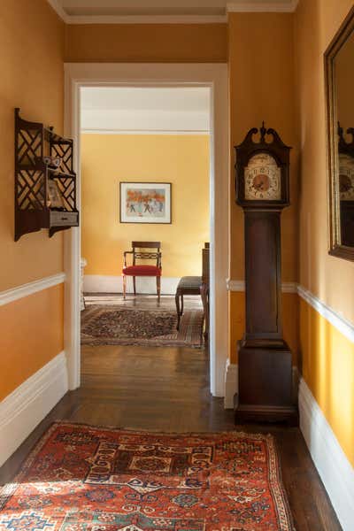  Cottage Apartment Entry and Hall. Bird's Eye View, NYC by Patricia O'Shaughnessy Design.
