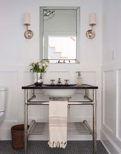  Contemporary Mid-Century Modern Family Home Bathroom. Iden Avenue House by Victoria Kirk Interiors.