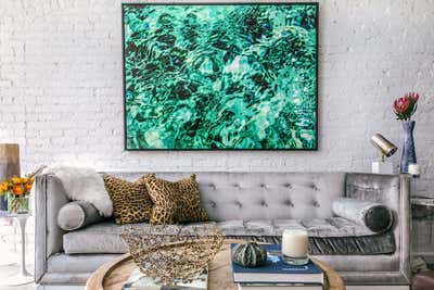  Eclectic Apartment Living Room. Soho Loft by Christina Nielsen Design.