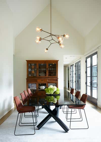  Eclectic Family Home Dining Room. WESTCHESTER MODERN by Sharon Rembaum Interior Design.