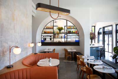  Art Deco Restaurant Dining Room. 5 LEAVES LA  by Home Studios.