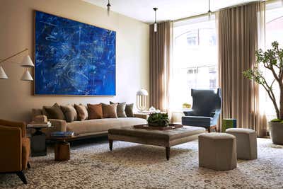  Transitional Apartment Living Room. Soho Loft by Jasmine Lam Interior Design + Architecture.
