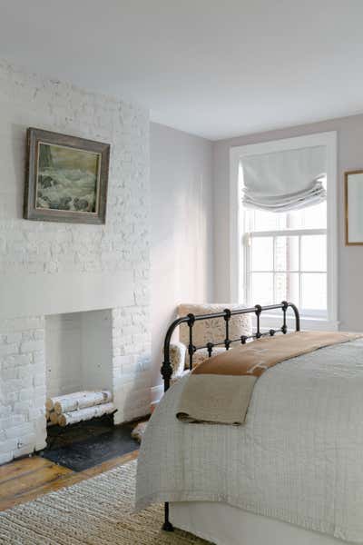  Eclectic Family Home Bedroom. Perry St Carriage House by Ariel Farmer Interiors.