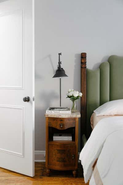  English Country Family Home Bedroom. Perry St Carriage House by Ariel Farmer Interiors.
