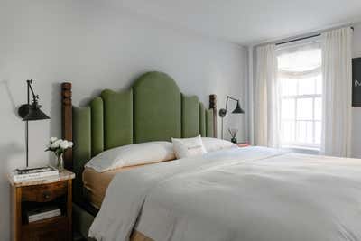  Eclectic Family Home Bedroom. Perry St Carriage House by Ariel Farmer Interiors.