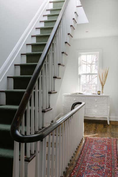  English Country Entry and Hall. Perry St Carriage House by Ariel Farmer Interiors.