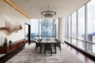  Contemporary Apartment Dining Room. Manhattan One57 by Jasmine Lam Interior Design + Architecture.