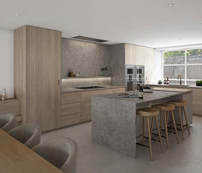  Contemporary Family Home Kitchen. Notting Hill by Alix Lawson London.