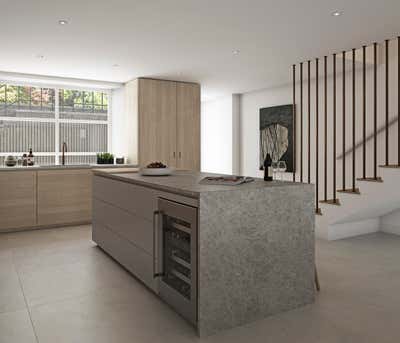  Minimalist Family Home Kitchen. Notting Hill by Alix Lawson London.
