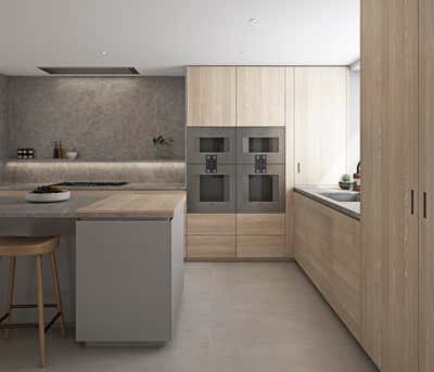  Minimalist Family Home Kitchen. Notting Hill by Alix Lawson London.
