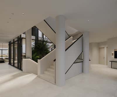 Contemporary Family Home Entry and Hall. Dubai Hills by Alix Lawson London.