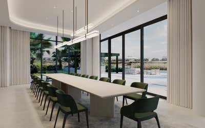  Contemporary Family Home Dining Room. Dubai Hills by Alix Lawson London.