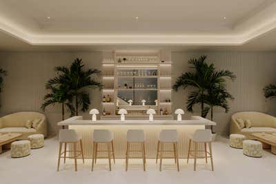  Minimalist Family Home Bar and Game Room. Dubai Hills by Alix Lawson London.