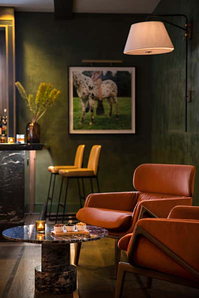  Farmhouse Hotel Bar and Game Room. MacArthur Place Hotel by KES Studio.