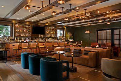  Farmhouse Bar and Game Room. MacArthur Place Hotel by KES Studio.