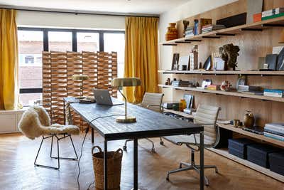  Mid-Century Modern Family Home Office and Study. Wilrijk - ae by Æ Studio.
