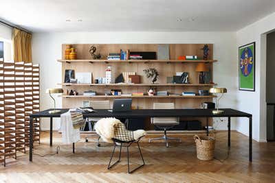  Mid-Century Modern Family Home Office and Study. Wilrijk - ae by Æ Studio.
