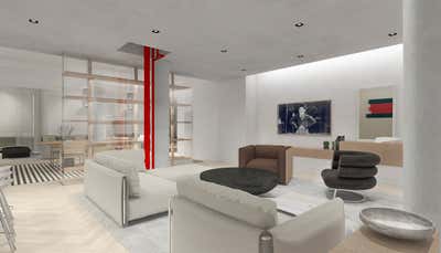 Modern Apartment Living Room. FLATIRON LOFT by Uli Wagner Design Lab.