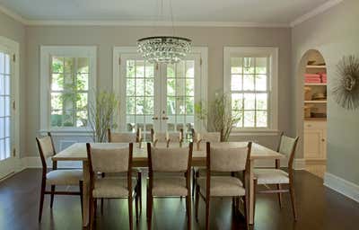  Traditional Family Home Dining Room. East Hampton by Louise Voyazis Interior Design.