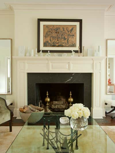  Traditional Family Home Living Room. East Hampton by Louise Voyazis Interior Design.