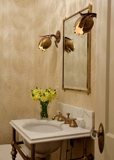  Traditional Family Home Bathroom. East Hampton by Louise Voyazis Interior Design.