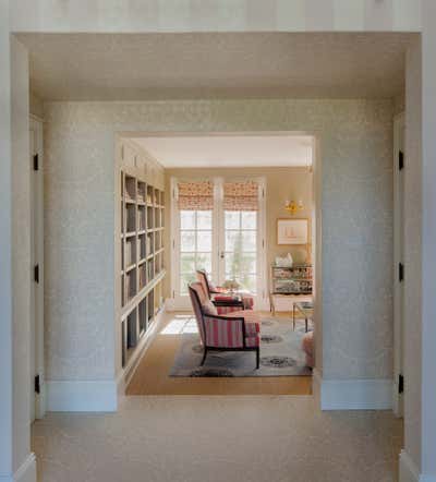 Traditional Family Home Office and Study. Hancock Park by Louise Voyazis Interior Design.