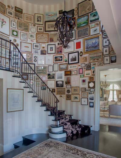  Maximalist Family Home Entry and Hall. Hancock Park by Louise Voyazis Interior Design.
