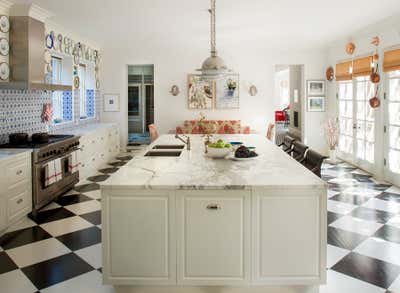  Traditional Family Home Kitchen. Hancock Park by Louise Voyazis Interior Design.