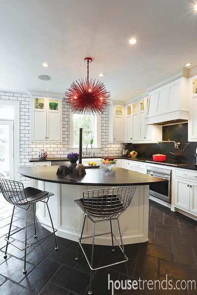 Modern Family Home Kitchen. New Take on a Victorian Foursquare by Spencer Design Associates.