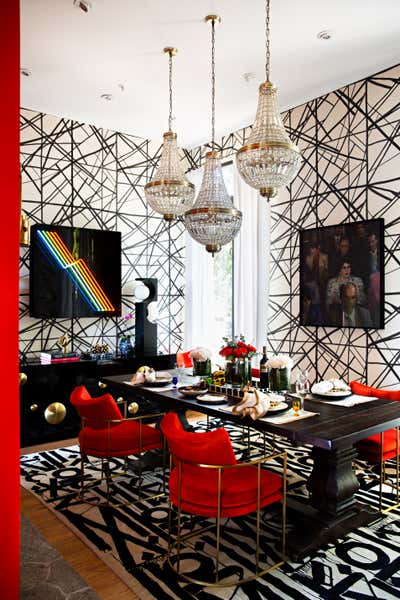  Maximalist Family Home Dining Room. Eclectic Rock Star by Peti Lau Inc.