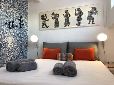  Eclectic Eclectic Beach House Bedroom. Milos Klima by Anna-Maria Coscoros Interior Design.