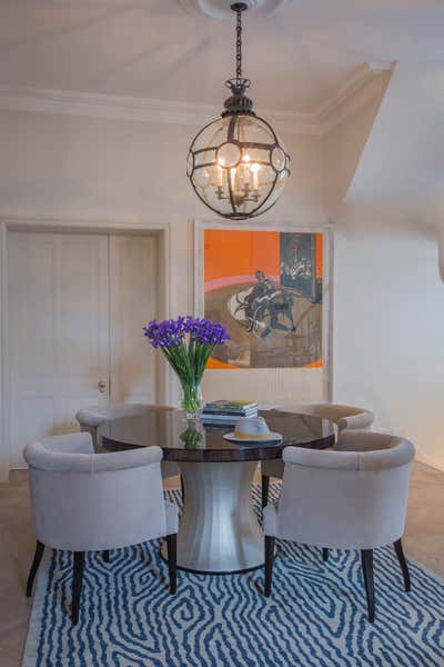  Transitional Family Home Lobby and Reception. London Town House by Anna-Maria Coscoros Interior Design.