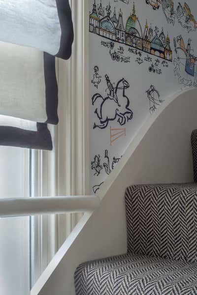 Transitional Children's Room. London Town House by Anna-Maria Coscoros Interior Design.