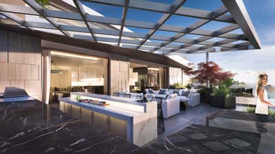  Contemporary Family Home Patio and Deck. Bel Air Residence by KES Studio.