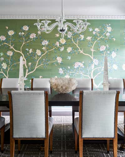  Transitional Family Home Dining Room. Olmos Park Residence by M Interiors.