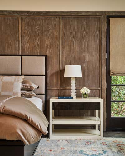  French Family Home Bedroom. Olmos Park Residence by M Interiors.
