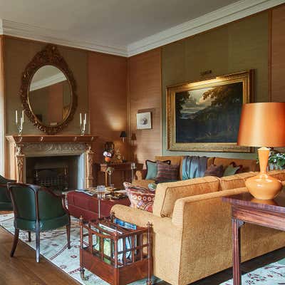  Country Traditional Hotel Living Room. Scottish Hunting Lodge by Paolo Moschino LTD.