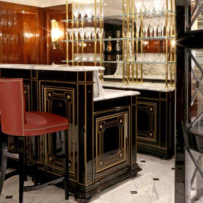  Traditional Eclectic Family Home Bar and Game Room. North London House  by Paolo Moschino LTD.
