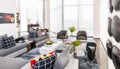  Modern Bachelor Pad Living Room. PENTHOUSE by Contour Interior Design.