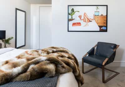  Eclectic Bachelor Pad Bedroom. PENTHOUSE by Nina Magon Studio.