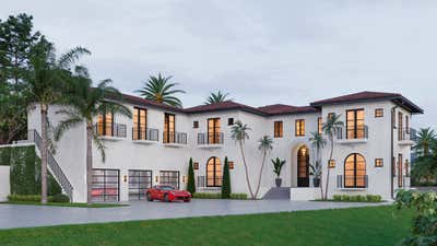  Modern Family Home Exterior. Cuesta Linda  by Rocha Design Studio.
