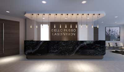  Modern Minimalist Office Lobby and Reception. Upper East Side by Rocha Design Studio.