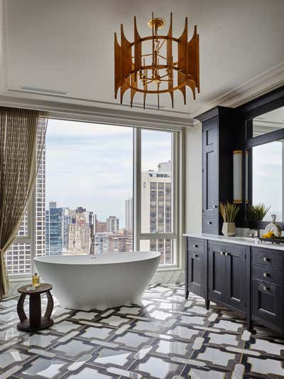  Modern Apartment Bathroom. SULTRY SOPHISTICATION by Donna Mondi Interior Design.
