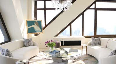  Mid-Century Modern Apartment Living Room. Chicago Penthouse by Danielle Richter Design.
