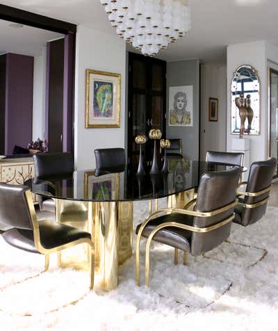  Modern Apartment Dining Room. Chicago Penthouse by Danielle Richter Design.