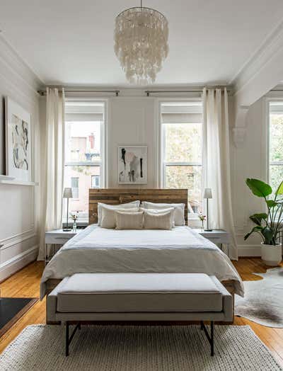  Bohemian Family Home Bedroom. Garfield Brownstone by Ana Claudia Design.