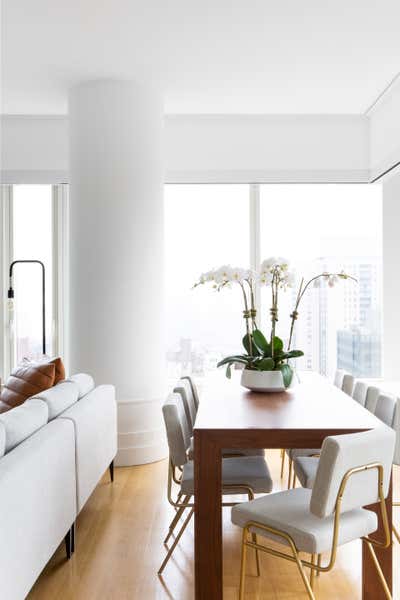  Modern Contemporary Apartment Dining Room. 57th Street by Ana Claudia Design.